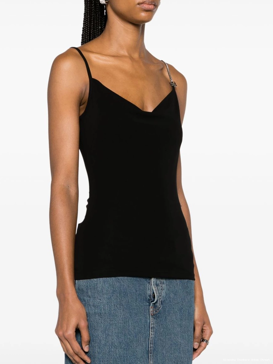 Affordable spaghetti Givenchy 4G top tank Women plaque-detailed 0316