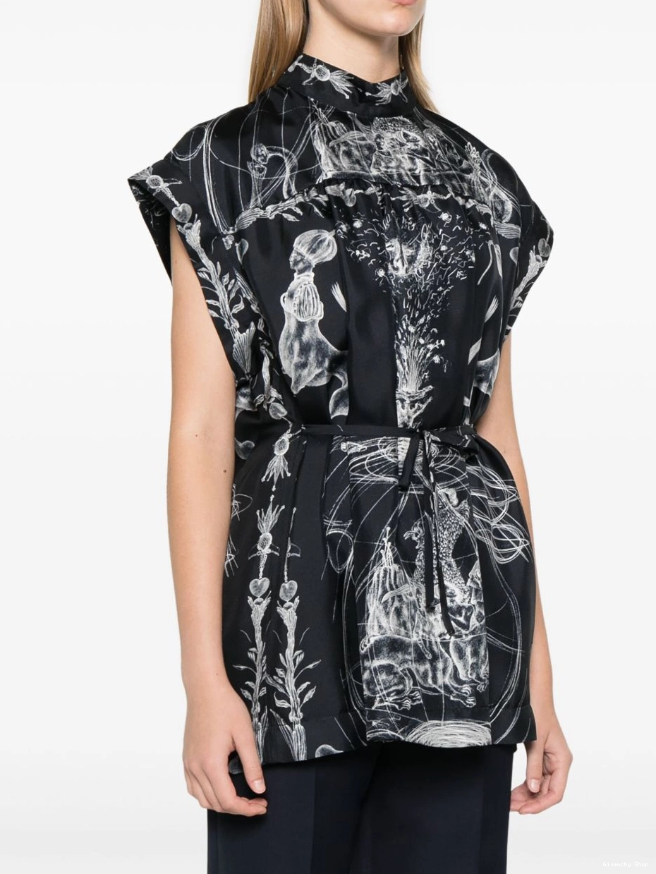 Affordable Women silk printed blouse Givenchy 0307