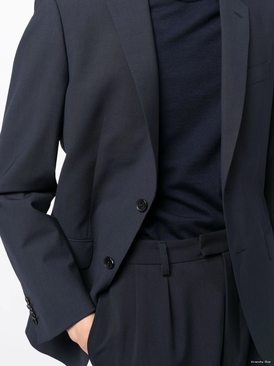 Affordable Givenchy blazer notched-lapels Women single-breasted 0316