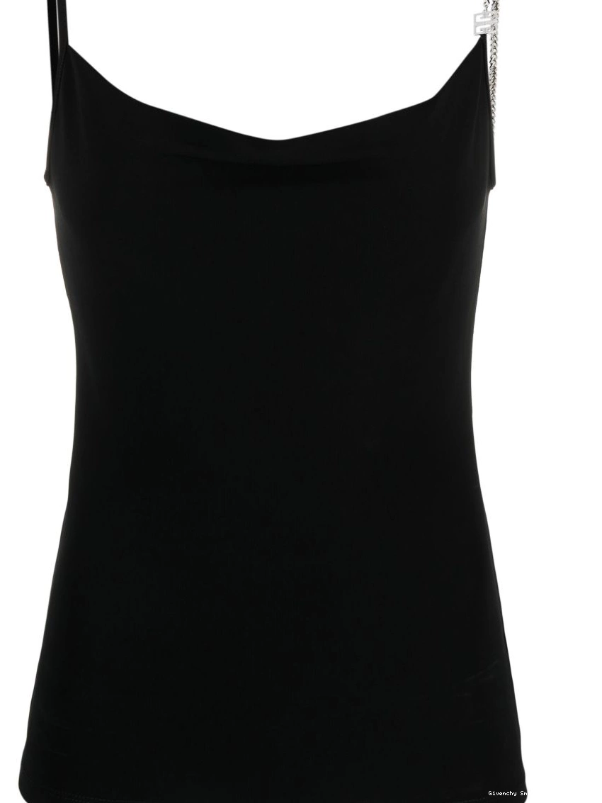 Affordable spaghetti Givenchy 4G top tank Women plaque-detailed 0316