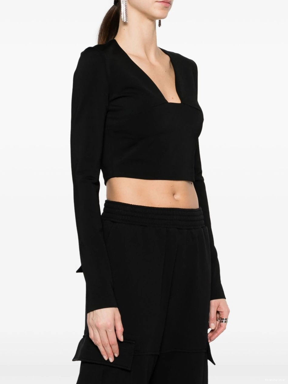 Cheap top Women cropped Givenchy square-neck 0311