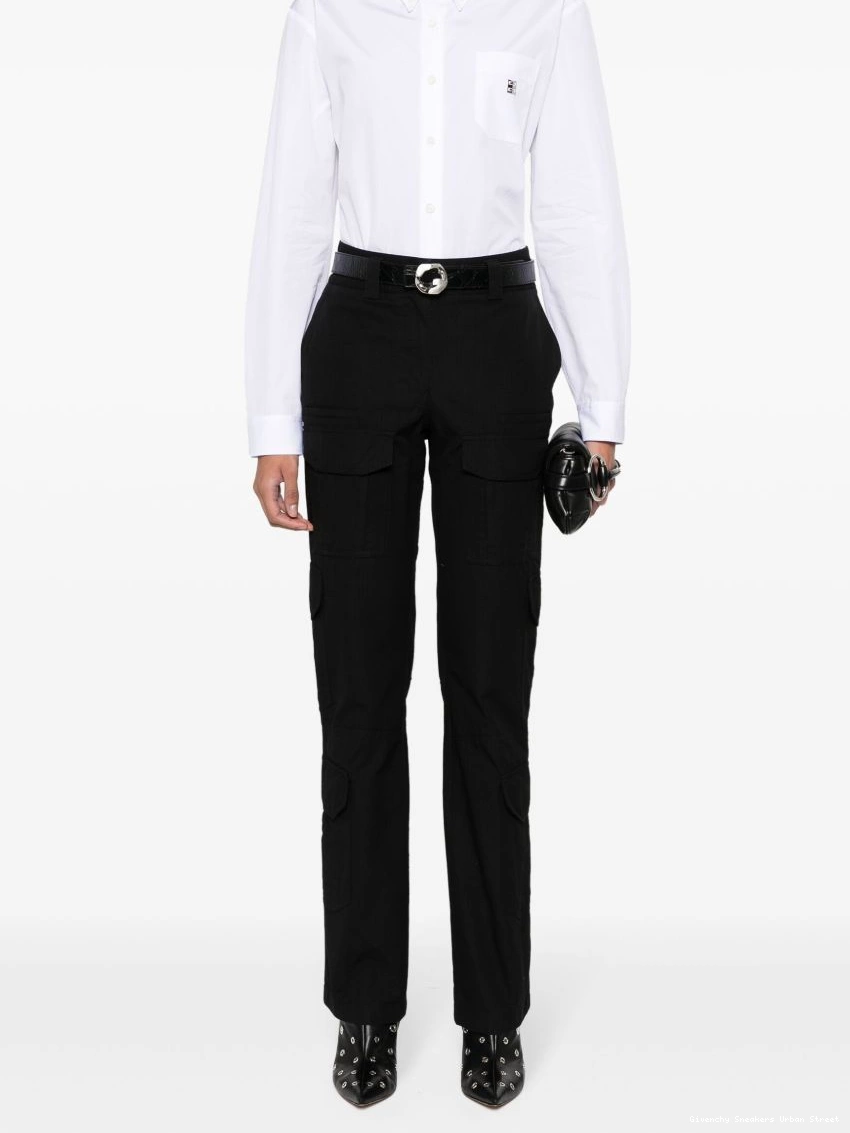 Affordable cargo fine-check-pattern Givenchy trousers Women 0313