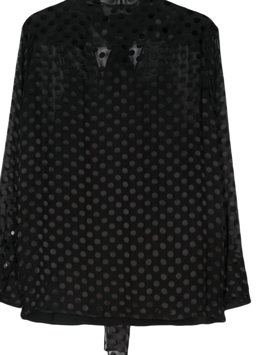 Affordable dot-devore polka Givenchy blouse Women 0317