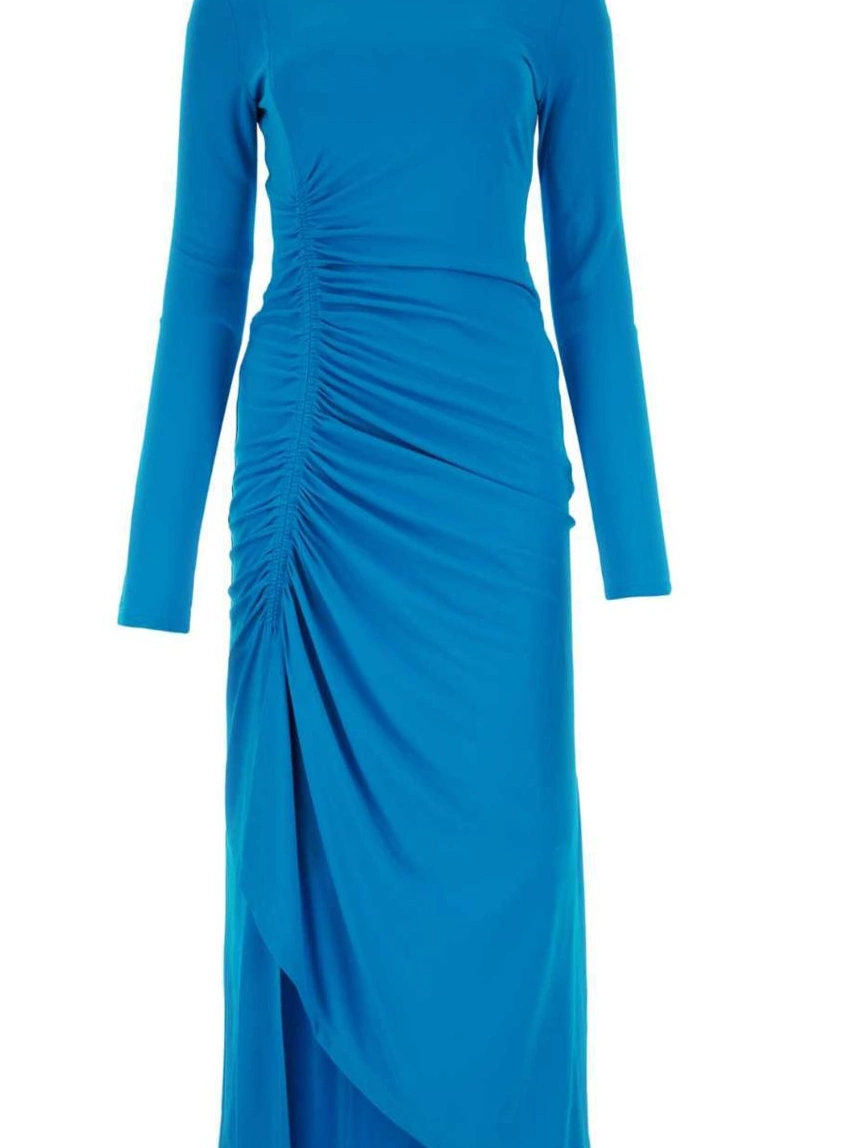 Cheap long-sleeve Women draped Givenchy dress maxi 0307