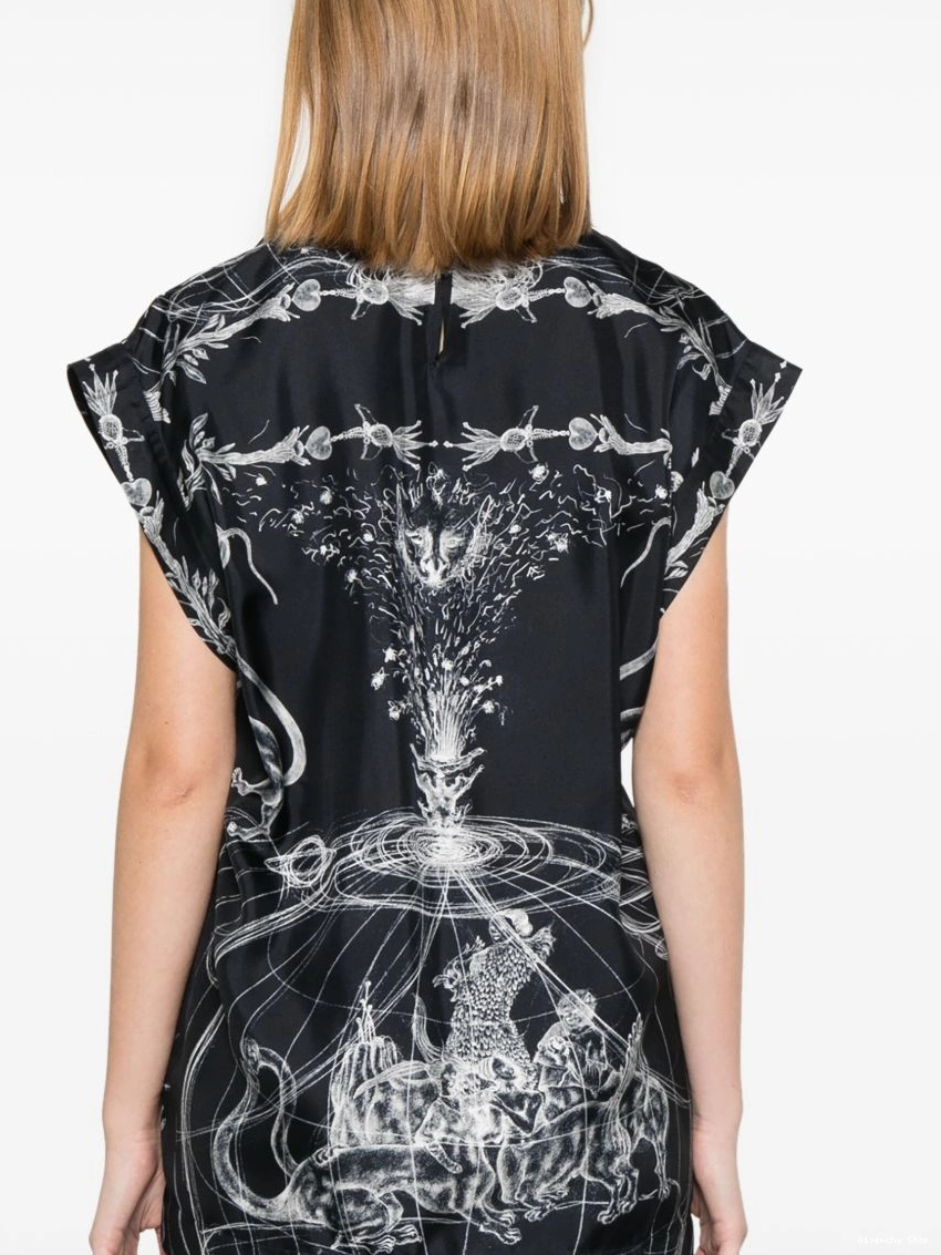 Affordable Women silk printed blouse Givenchy 0307